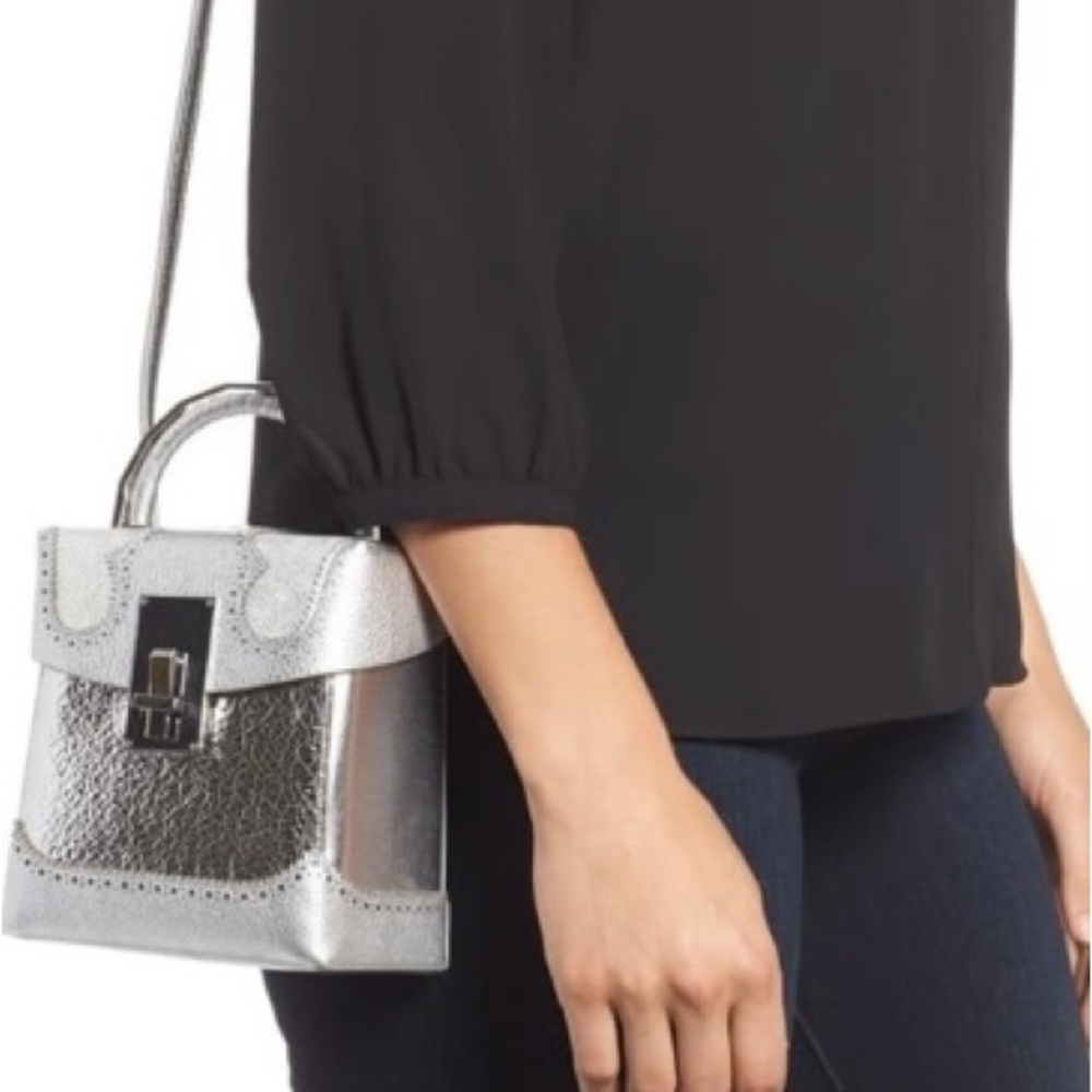 THE VOLON Great Alice Leather Box Bag - Picture 2 of 16